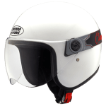 Buy OPEN FACE HELMET JETSTAR CLASSIC WITH VISOR WHITE STUDDS on 0 % discount