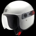 Buy OPEN FACE HELMET JETSTAR CLASSIC WITH VISOR WHITE (570MM)  STUDDS on 0 % discount