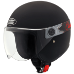 Buy OPEN FACE HELMET JETSTAR CLASSIC WITH VISOR MATT BLACK STUDDS on 0 % discount