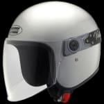 Buy OPEN FACE HELMET JETSTAR VINTAGE WITH VISOR SILVER GREY (600MM) STUDDS on 0 % discount