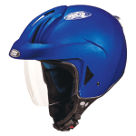 Buy OPEN FACE HELMET KS 1 METRO FLAME BLUE STUDDS on 0 % discount