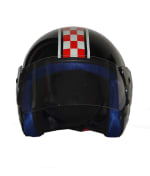 Buy TUFF OPEN FACE HELMET - OOPS RED CHECKS (GLOSSY BLACK) FOR MEN on 25.00 % discount