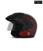 Buy Vega open face Helmet - Cruiser With Peak (Burgundy) on 0 % discount