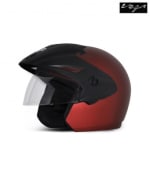 Buy Vega open face Helmet - Cruiser With Peak (Dull Burgundy) on 30.00 % discount