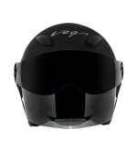 Buy Vega open face Helmet - T506 (Dull Black) on 30.00 % discount