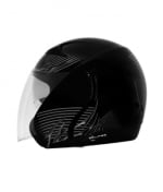 Buy Vega open face Helmet - Eclipse Killer (Black Base With Silver Graphics) on 0 % discount