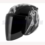 Buy OPEN FACE HELMET LARK VICTOR BLACK SILVER HELMET VEGA on 0 % discount