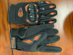 Buy RIDING GLOVES FOR ROYAL ENFIELD BULLET D2 (BLACK/ORANGE) PRO TAPER on 0.00 % discount