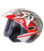 Buy Slick Red Open Face Helmet on 40.00 % discount