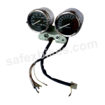 Buy EXTRA FITTING DOUBLE SPEEDOMETER ASSY (UNIVERSAL) FOR MOTORCYCLES on 0.00 % discount