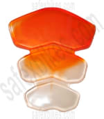 Buy PETROL TANK PAD TRAANZ (ORANGE+WHITE) on 15.00 % discount