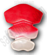 Buy PETROL TANK PAD TRAANZ (RED+WHITE) D1 on 15.00 % discount