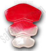 Buy PETROL TANK PAD TRAANZ (RED+WHITE) D2 on 15.00 % discount