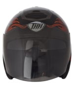 Buy THH Open Face Helmet - Black on 0 % discount