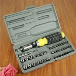 Buy Tool Kit Set of 41 with Screwdriver,Sockets And Bits on 0 % discount