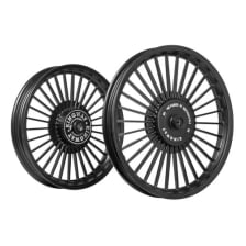 Buy ALLOY WHEEL SET FOR RE CLASSIC 30SPOKES COMPLETE BLACK HARLEY TYPE KINGWAY on  % discount