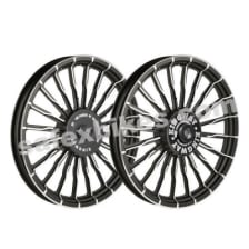 Buy ALLOY WHEEL SET FOR RE CLASSIC BLACK 20SPOKES WAVE HARLEY TYPE 2 KINGWAY on  % discount