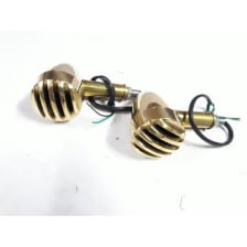 Buy BRASS INDICATOR ASSY BIG WITH LED SET OF 4  FOR ROYAL ENFIELD BULLET ZADON on 0 % discount