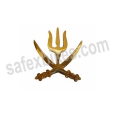 Buy BRASS TALWAR WITH TRISHUL FOR ROYAL ENFIELD ZADON on 0 % discount