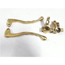 Buy BRASS LEVER SET WITH YOKE D1 FOR ROYAL ENFIELD BULLET WITHOUT DISC  ZADON on 0 % discount