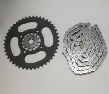 Buy CHAIN SPROCKET KIT 4 HOLE / 45 TEETH / 14 TEETH / 118 LINK LIBERO G5/ ALBA / YBR 110 / SALUTO 125 ZADON on  % discount