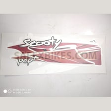 Buy COMPLETE STICKER KIT SCOOTY PEP+ TYPE 2 (WHITE RED) ZADON on  % discount