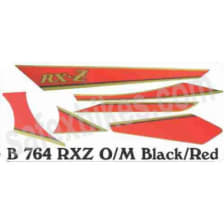 Buy COMPLETE STICKER KIT RXZ OM (BLACK,RED,WHITE) ZADON on  % discount