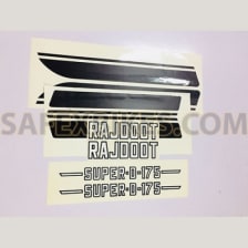 Buy COMPLETE STICKER KIT RAJDOOT 175 SUPER D (BLACK) ZADON on  % discount