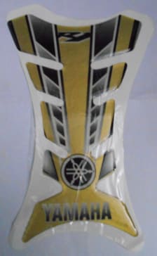 Buy PETROL TANK EPOXY STICKER YAMAHA GOLDEN/BLACK ZADON on  % discount