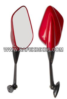 Buy REAR VIEW MIRROR KARIZMA ZMR CB.RED LHS SLD on  % discount