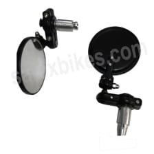 Buy HANDLE BAR END MIRROR SET METAL ROUND SHAPE ZOOM on  % discount