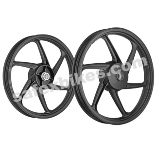 ALLOY WHEEL SET FOR SHINE BLACK (GENUINE TYPE) KINGWAY- Motorcycle