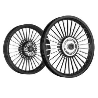 ALLOY WHEEL SET FOR RE CLASSIC 30SPOKES CNC WITH BLACK RIM HARLEY