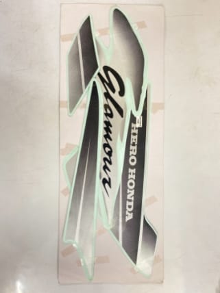 COMPLETE STICKER KIT GLAMOUR (SILVER) ZADON- Motorcycle Parts For