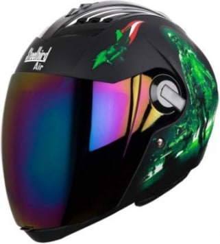 rainbow visor motorcycle helmet