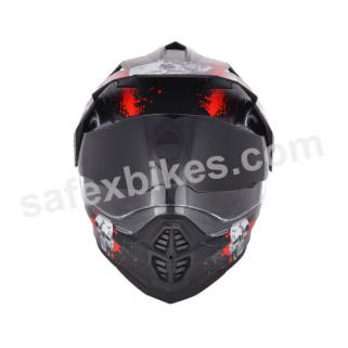 THH Motocross Full Face Helmet - Black 