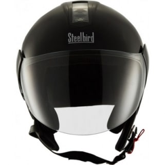 HELMET SB-33 STEELBIRD OPEN FACE EVE DASHING BLACK- Motorcycle