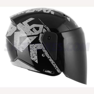 OPEN FACE HELMET LARK VICTOR DULL BLACK 