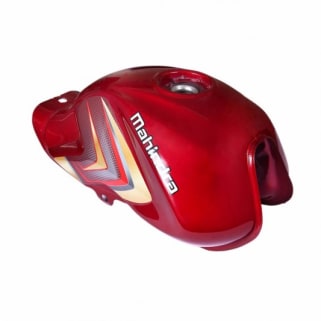 FUEL TANK ASSEMBLY (RED) WITH DECAL- Motorcycle Parts For Mahindra Centuro