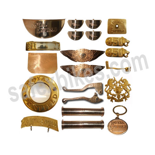 BRASS COMPLETE ACCESSORIES KIT FOR BULLET ROYAL ENFIELD SET OF 21 ZADON-  Motorcycle Parts For