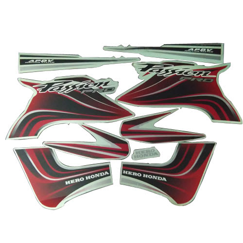 hero honda passion pro tank sticker