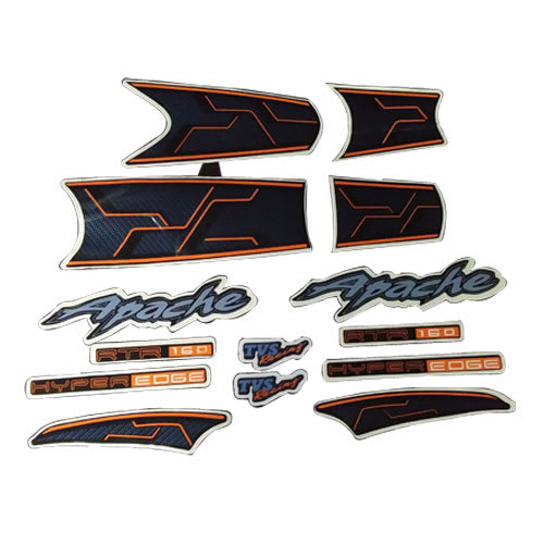 Complete Sticker Kit Apache Rtr Hyper Edge 160 Zadon Motorcycle Parts For Tvs Apache Rtr 160 Hyperedge