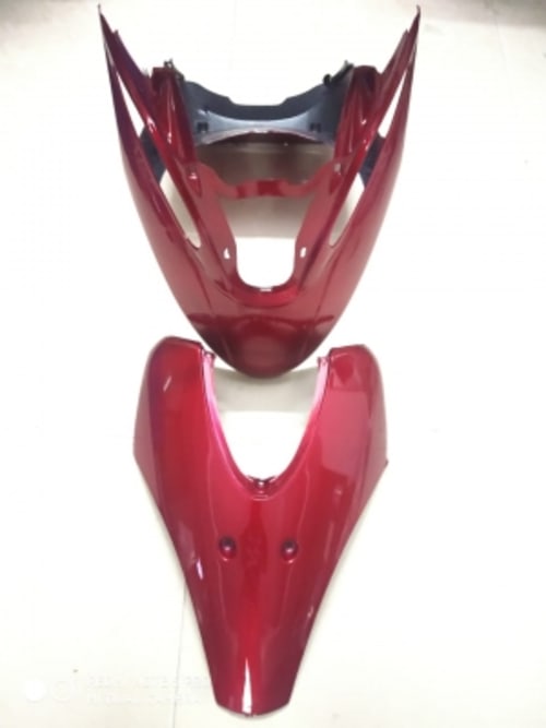 FRONT NOSE WITH FRONT SHIELD UPPER SCOOTY PEP PLUS (RED) ZADON