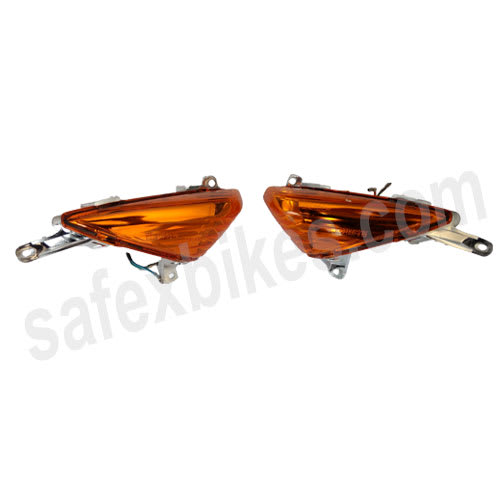 INDICATOR ASSY SET FRONT KARIZMA UNITECH- Motorcycle Parts For