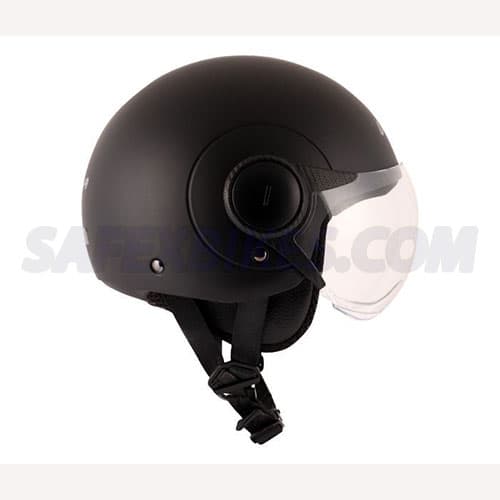 OPEN FACE HELMET ATOM DULL BLACK HELMET VEGA- Motorcycle Parts For