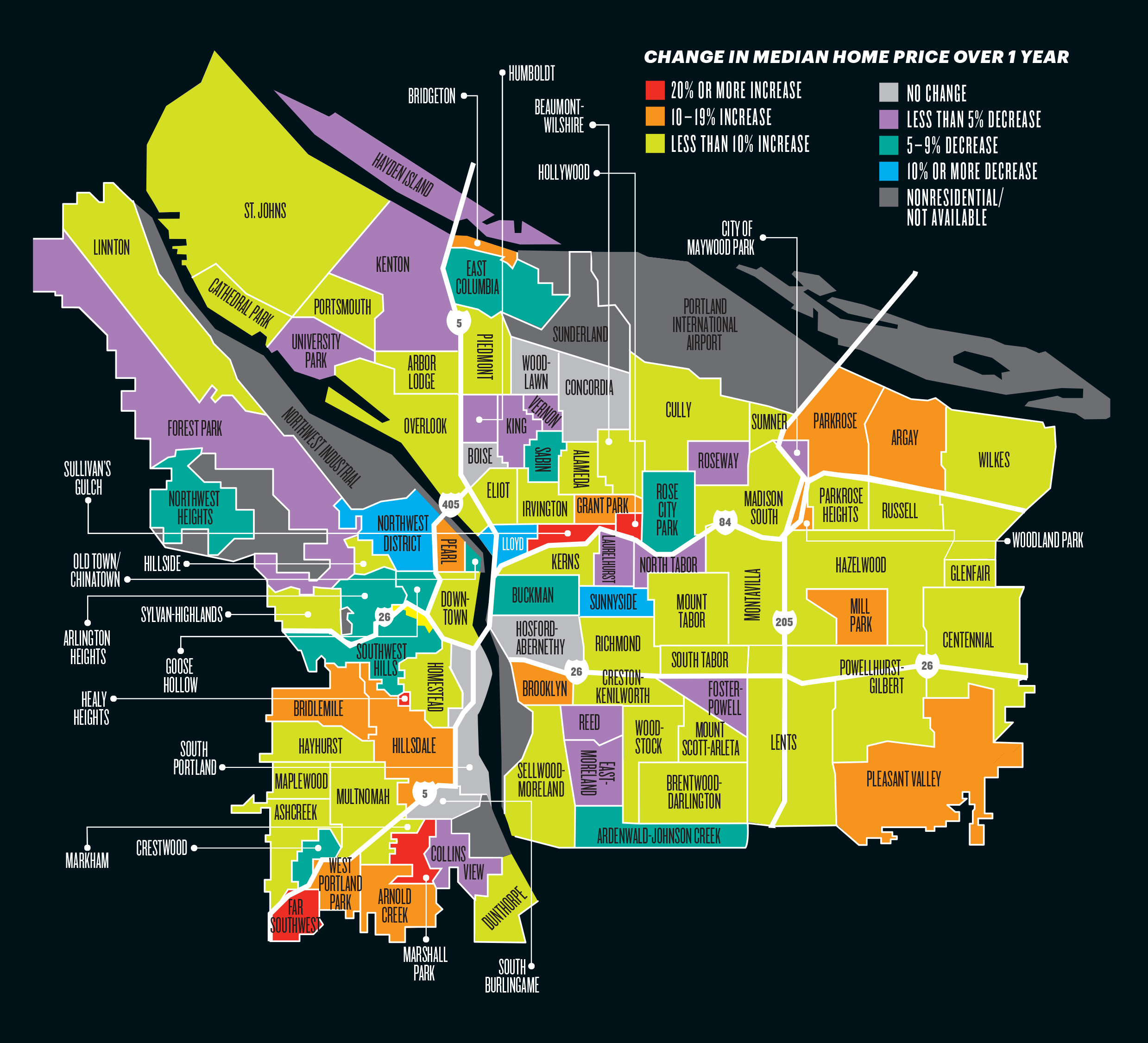 Portland Metro Area Map - Adrian Kristine