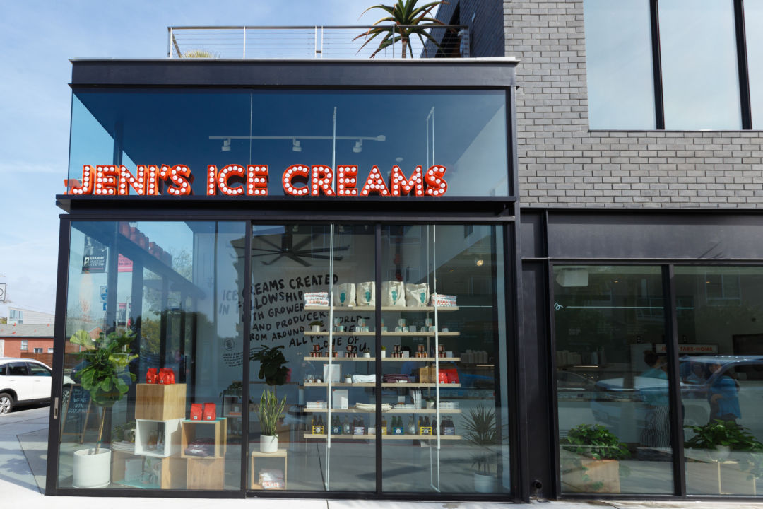 Jeni's Splendid Ice Creams storefront at University Town Center Sarasota.