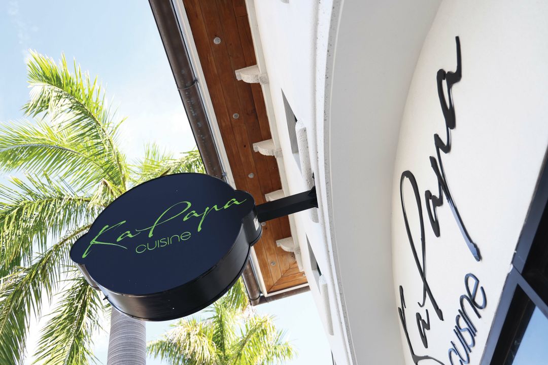 Ka Papa Cuisine restaurant sign in Sarasota's Southside Village.