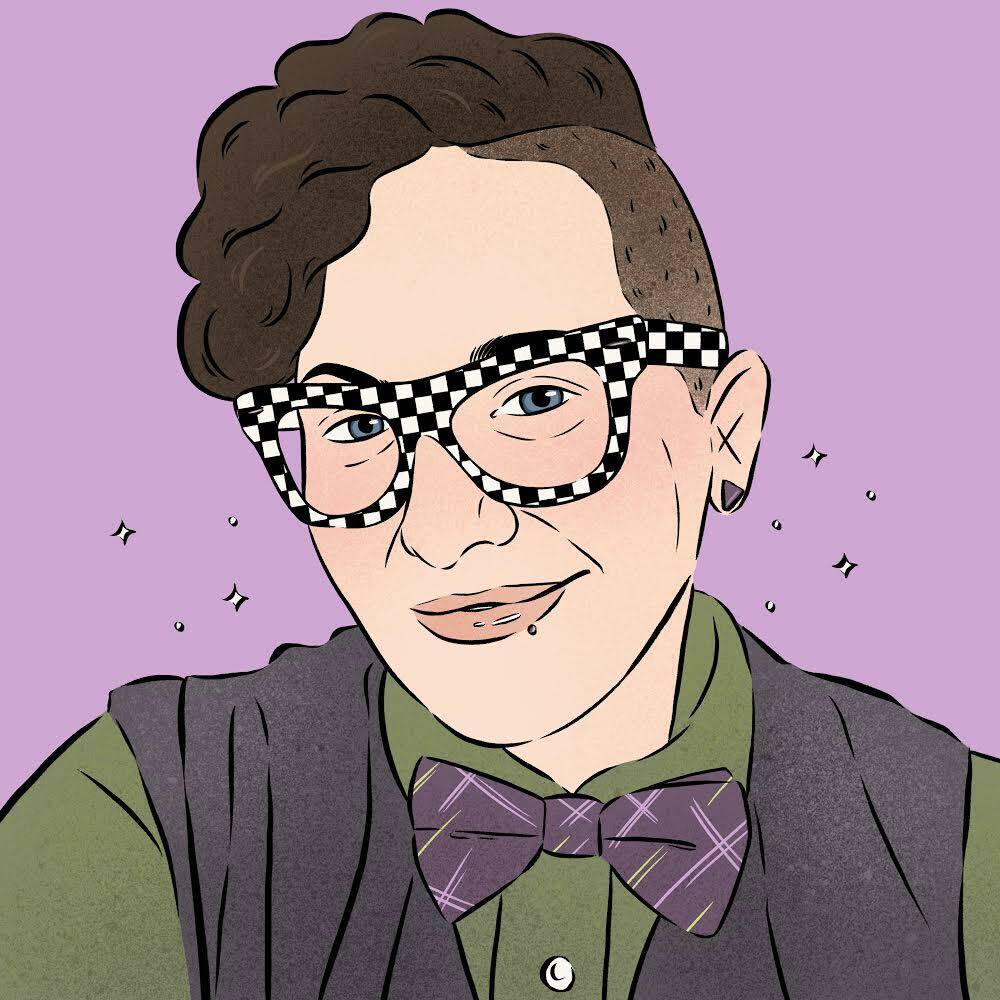 An illustration of Shannon Fortner founder of Sarasota's Harvey Milk Festival, which has evolved into the Fabulous Art Foundation.
