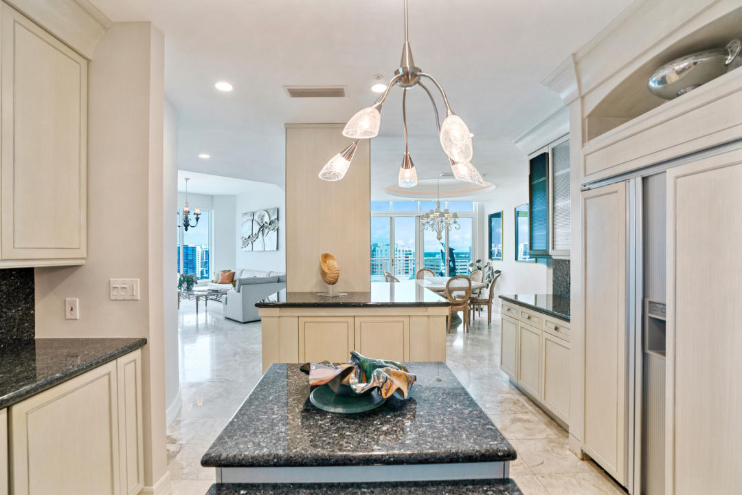 Kitchen in Sarasota penthouse